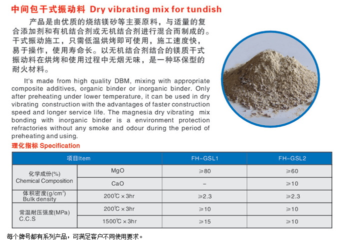 中間包干式振動料批發(fā)